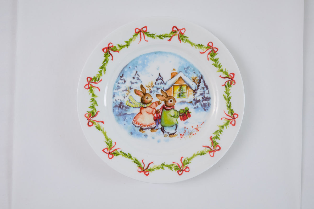 Amy Swann X Fortnum & Mason ~ 'Christmas Tales' ~ Fine Bone China Plate
