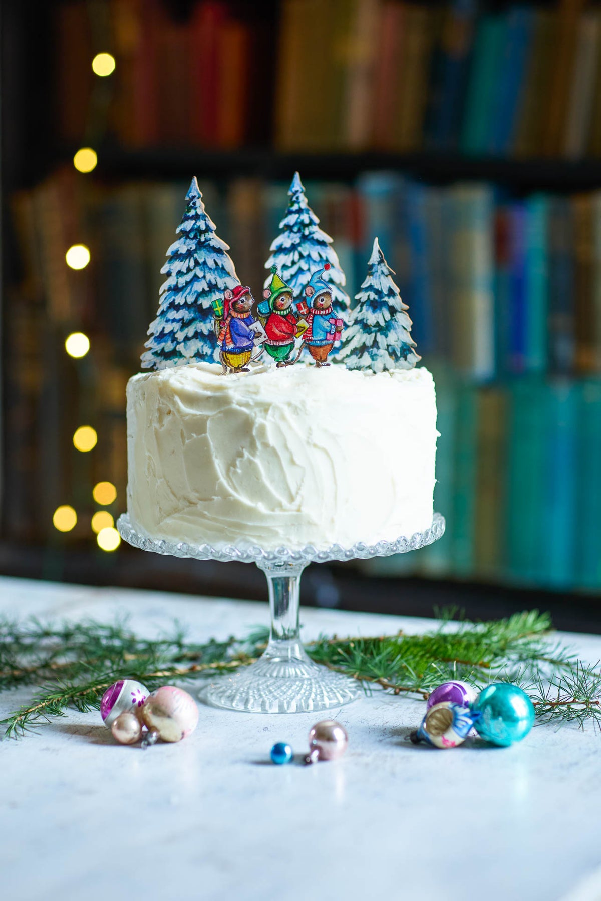 Gifting Mice ~ Wooden Cake Topper