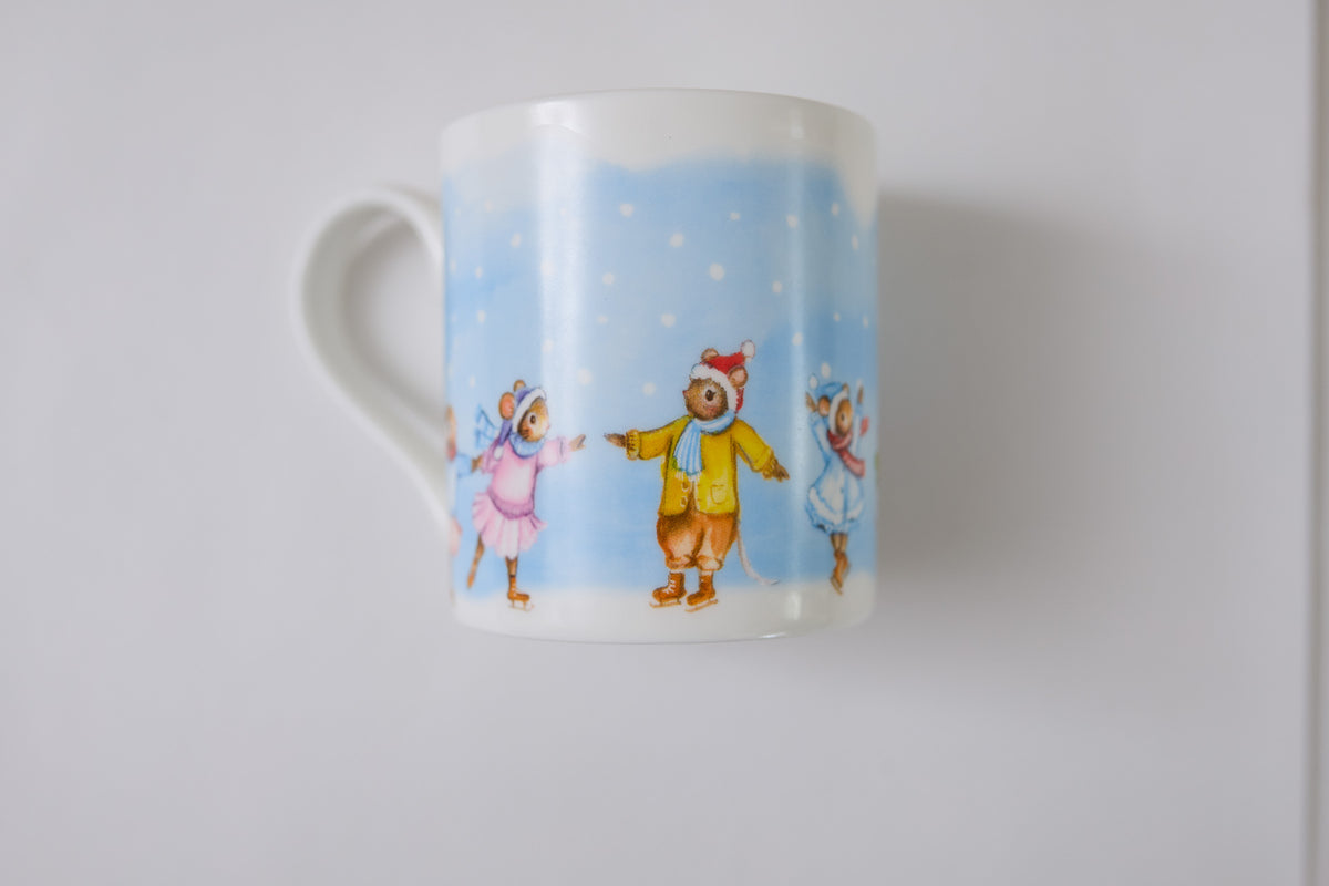 Skating Mice ~ Fine Bone China Mug