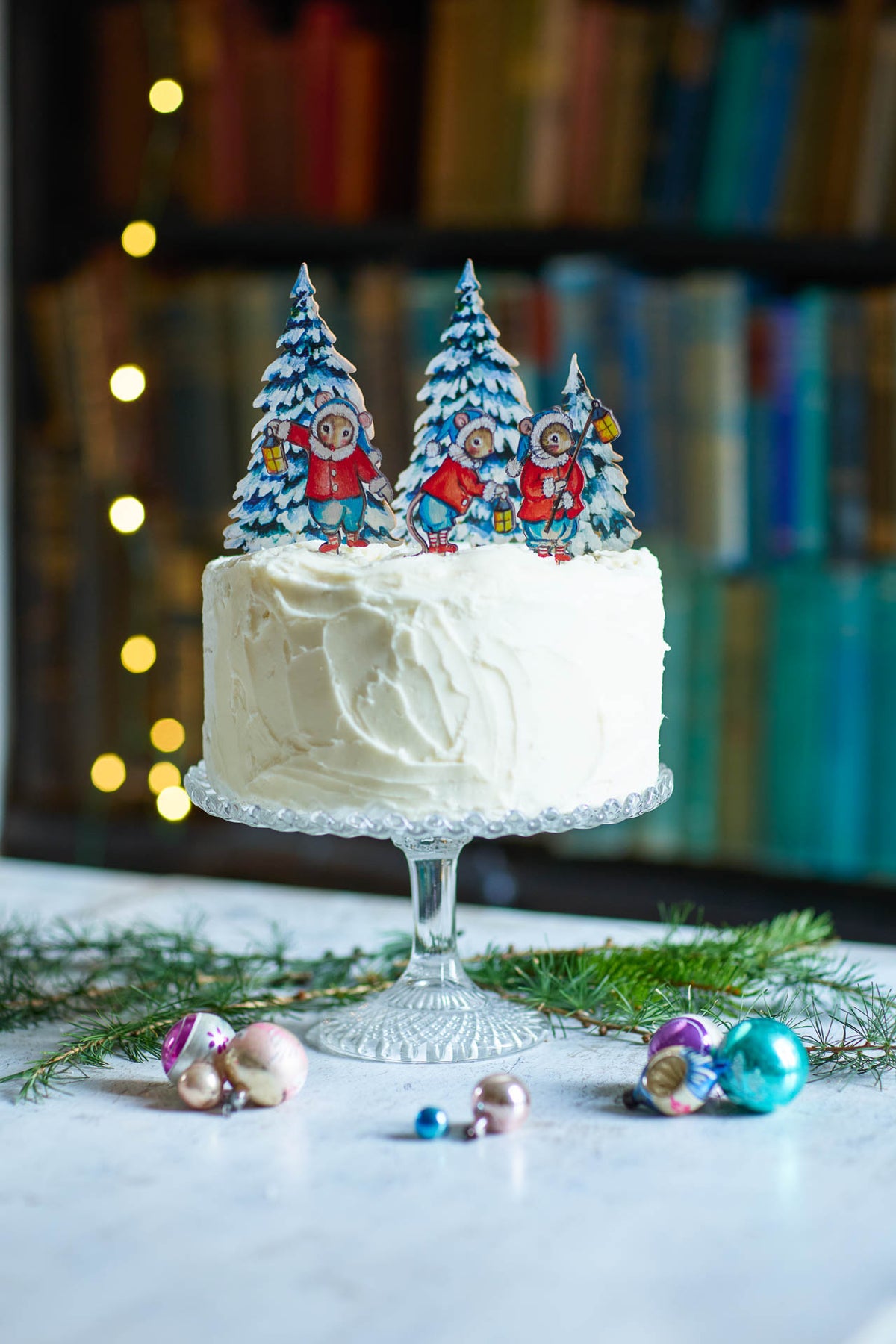 Trio of Elf Mice ~ Wooden Cake Toppers