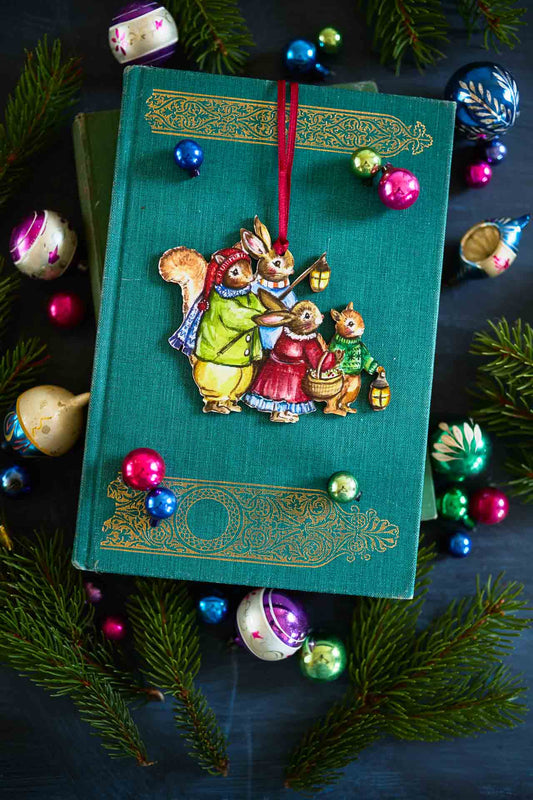 Carol Singers ~ Fortnum & Mason X Amy Swann ~ Hanging Wooden Decoration