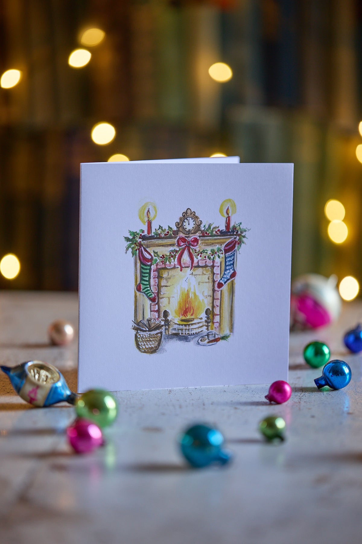 The Stockings Were Hung By The Chimney With Care ~ Christmas Card