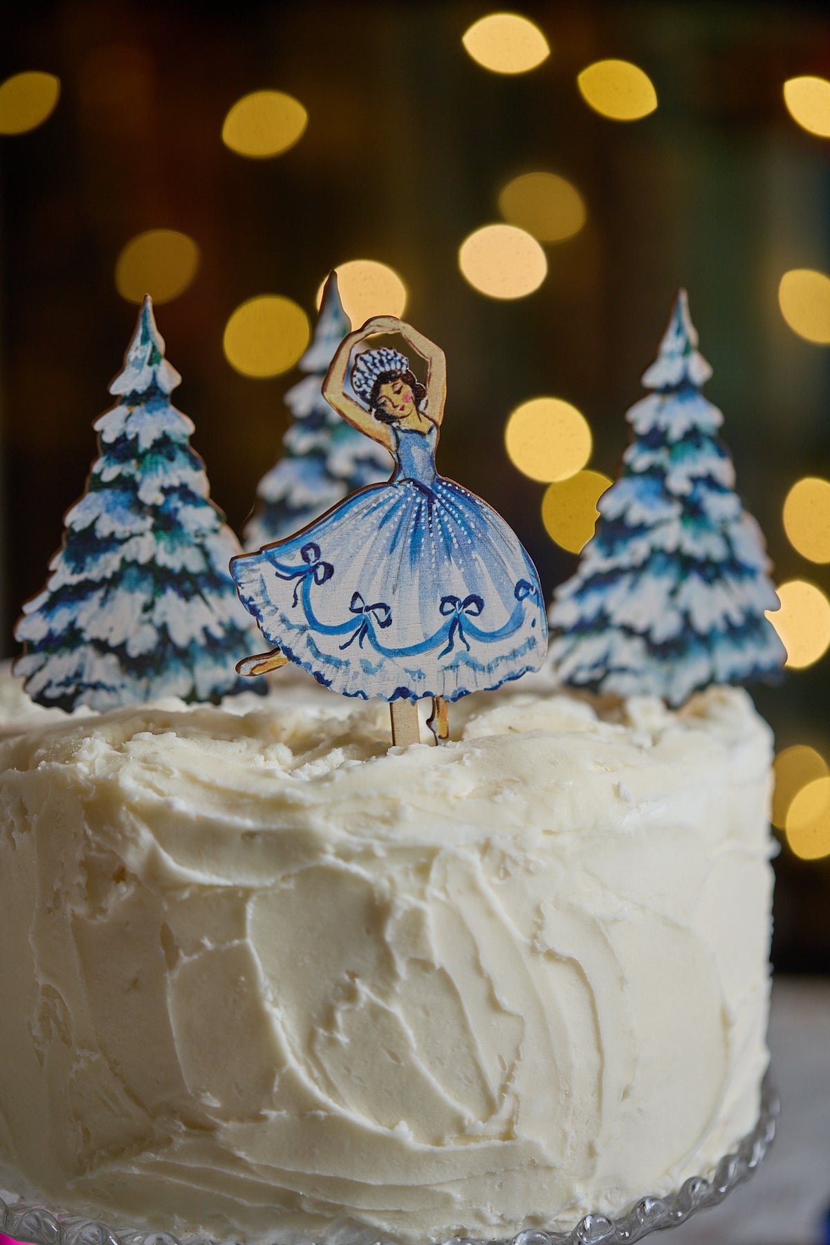 Snowflake Fairy ~ Wooden Cake Topper