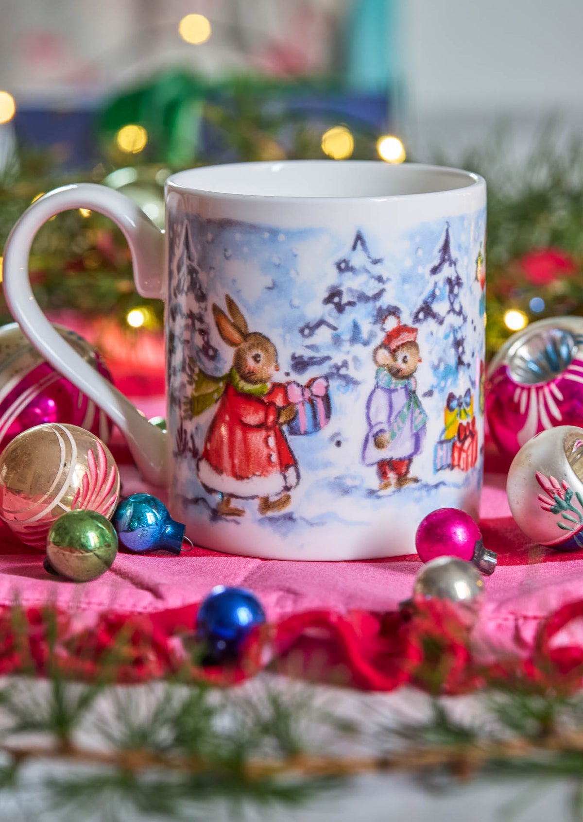 Amy Swann X Fortnum & Mason~ 'Winter Tales' ~ Bone China Mug