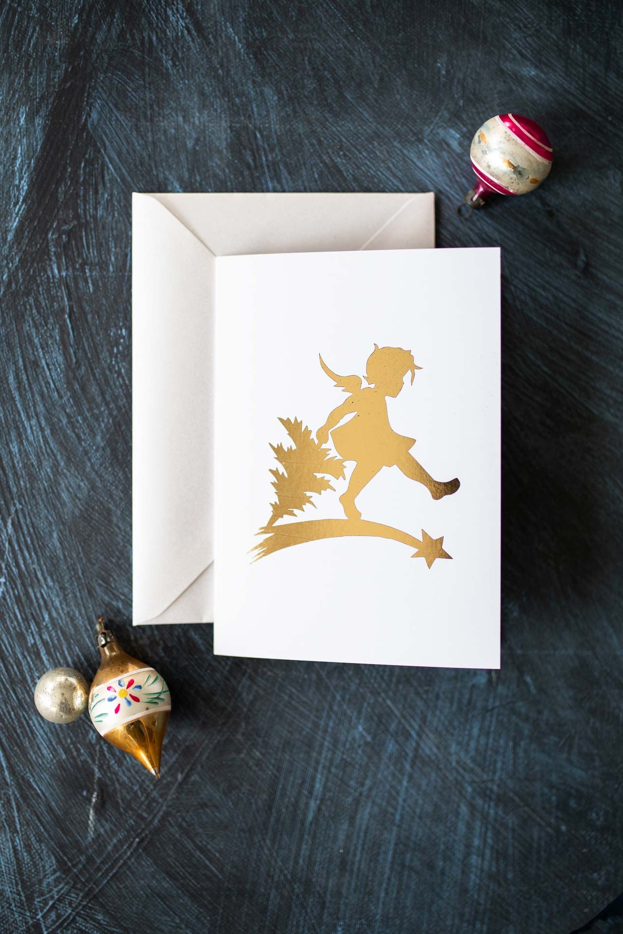 Believe ~ Gold Foiled Angel pack of Christmas Cards