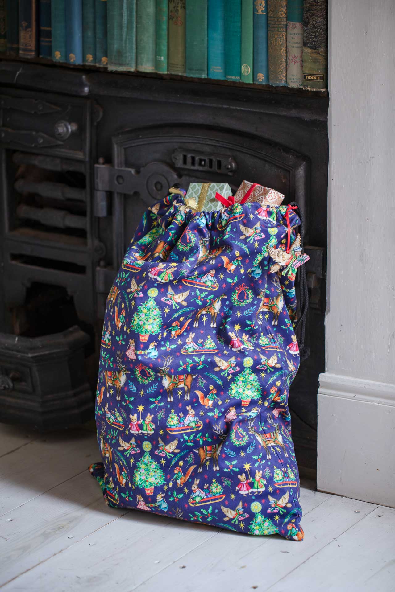 The Christmas Parade Sack ~ Midnight Blue ~Limited Edition design by Amy Swann