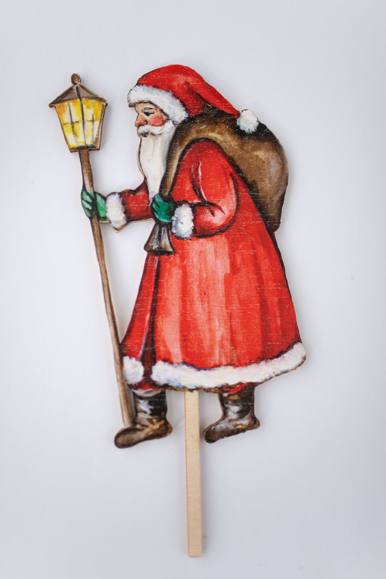 Father Christmas- Wooden Cake Topper