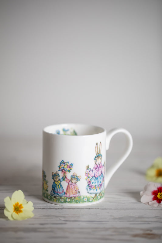 Spring Parade ~ Small Fine Bone China Mug