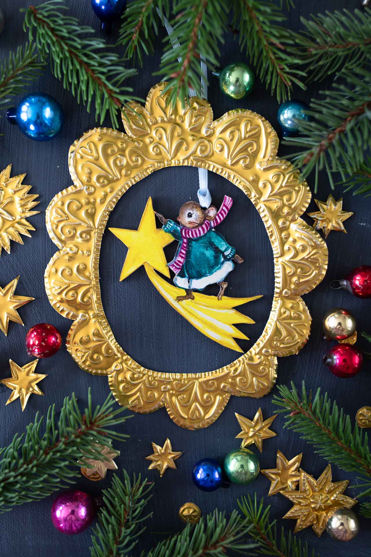 Star Dancer ~  Hanging Wooden Decoration
