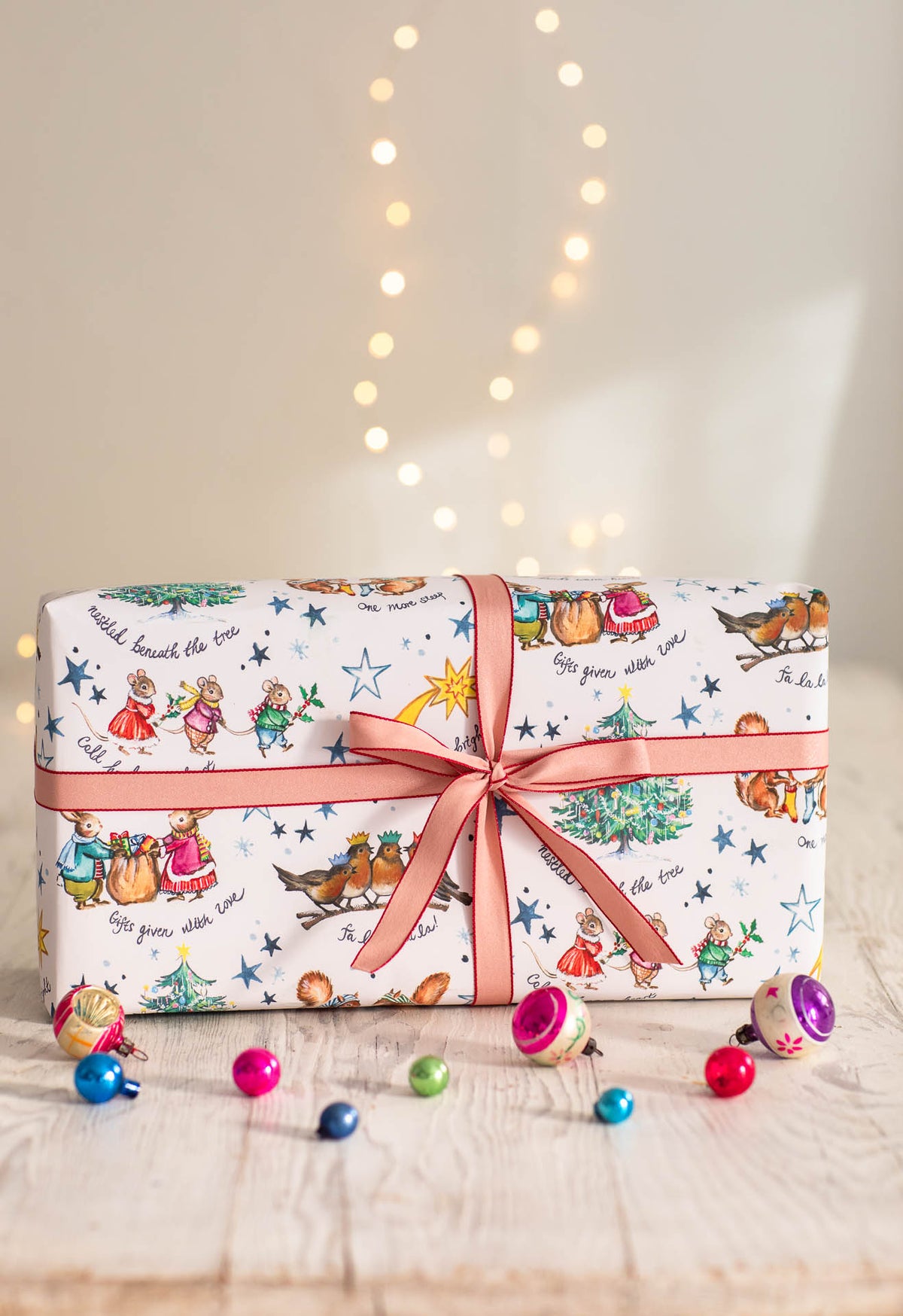Six Sheets of Amy Swann Christmas Wrapping Paper
