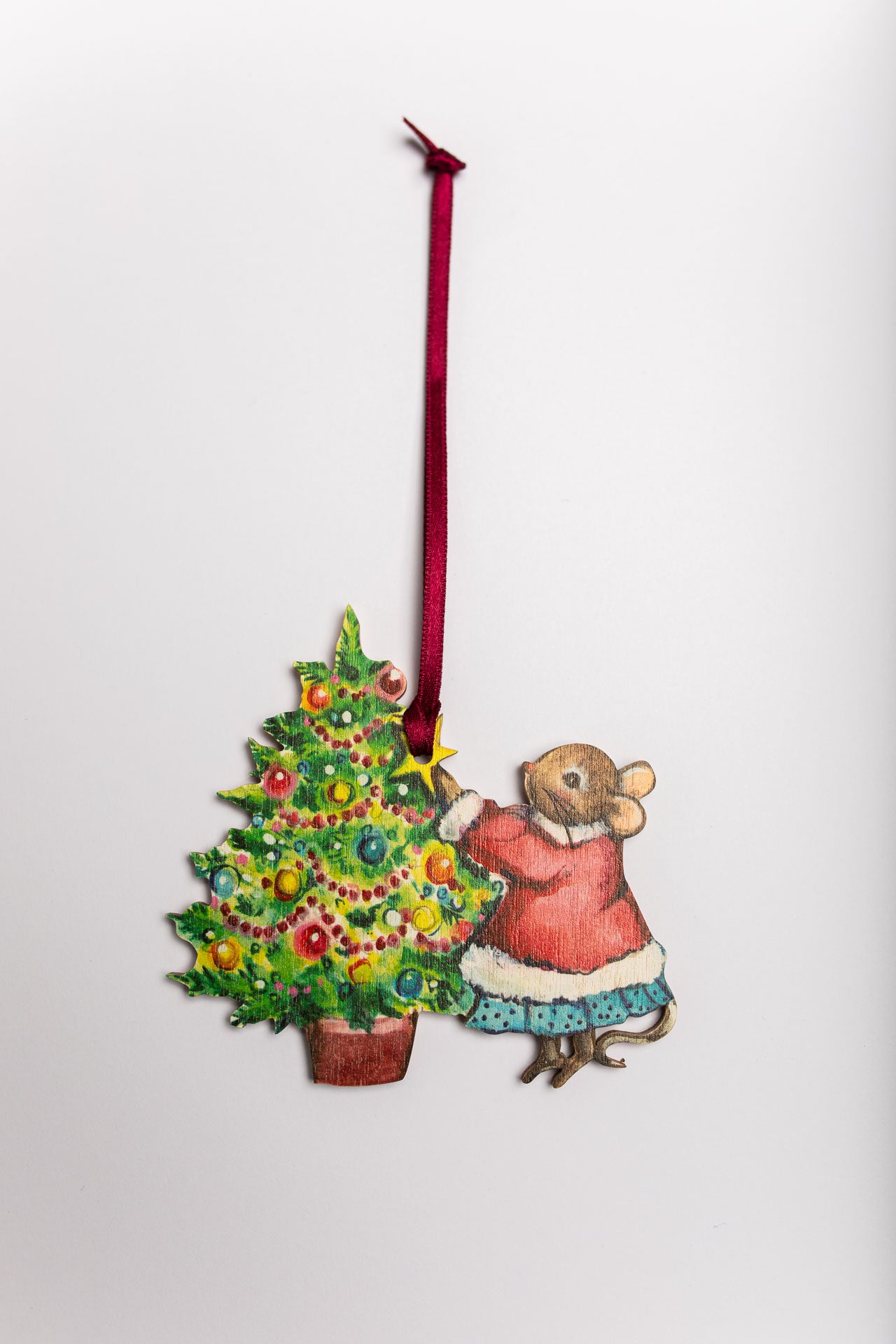 Amy Swann X Fortnum & Mason ~ Decorating the Christmas Tree ~ Hanging Wooden Decoration