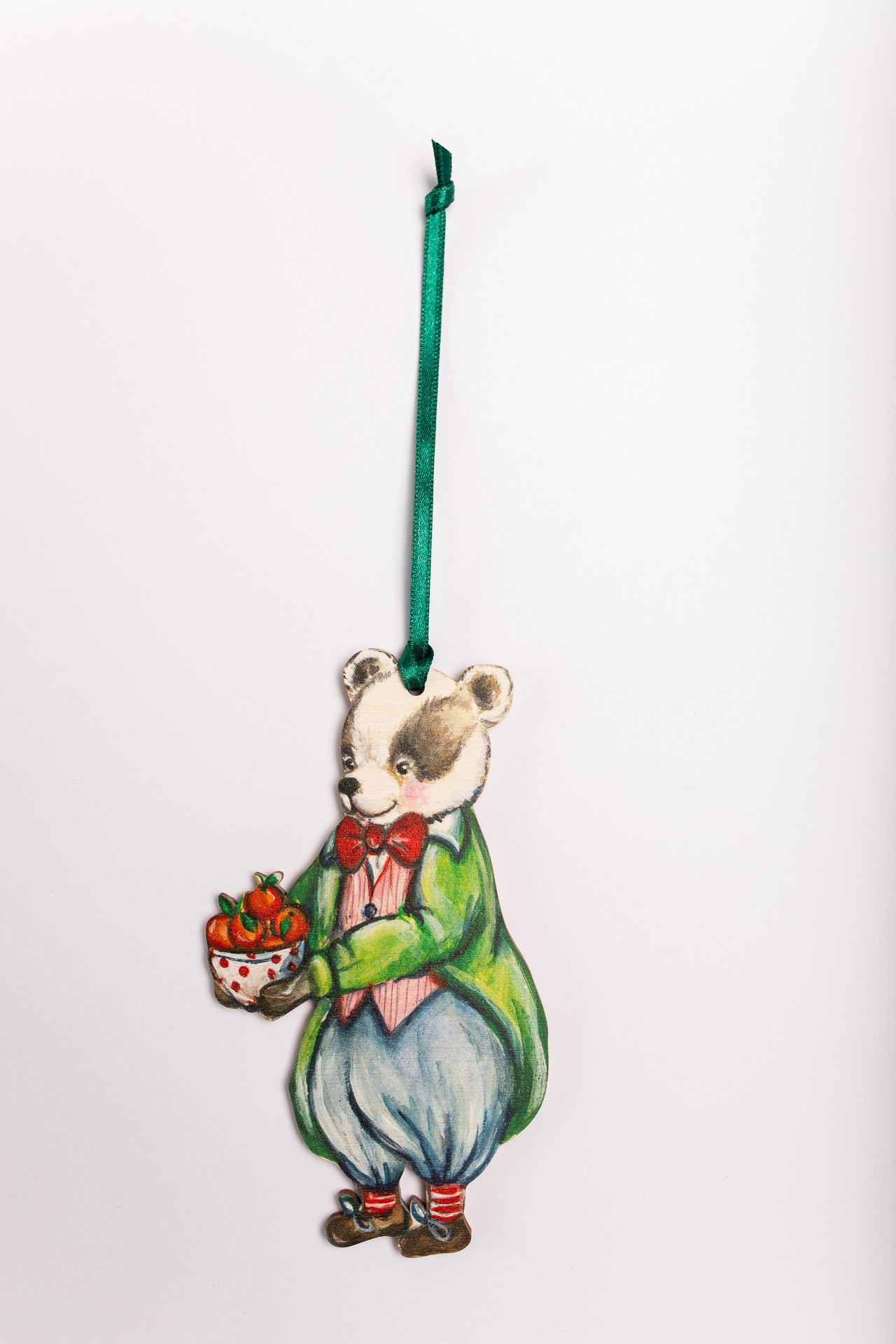 Mr Badger ~ Hanging Wooden Decoration