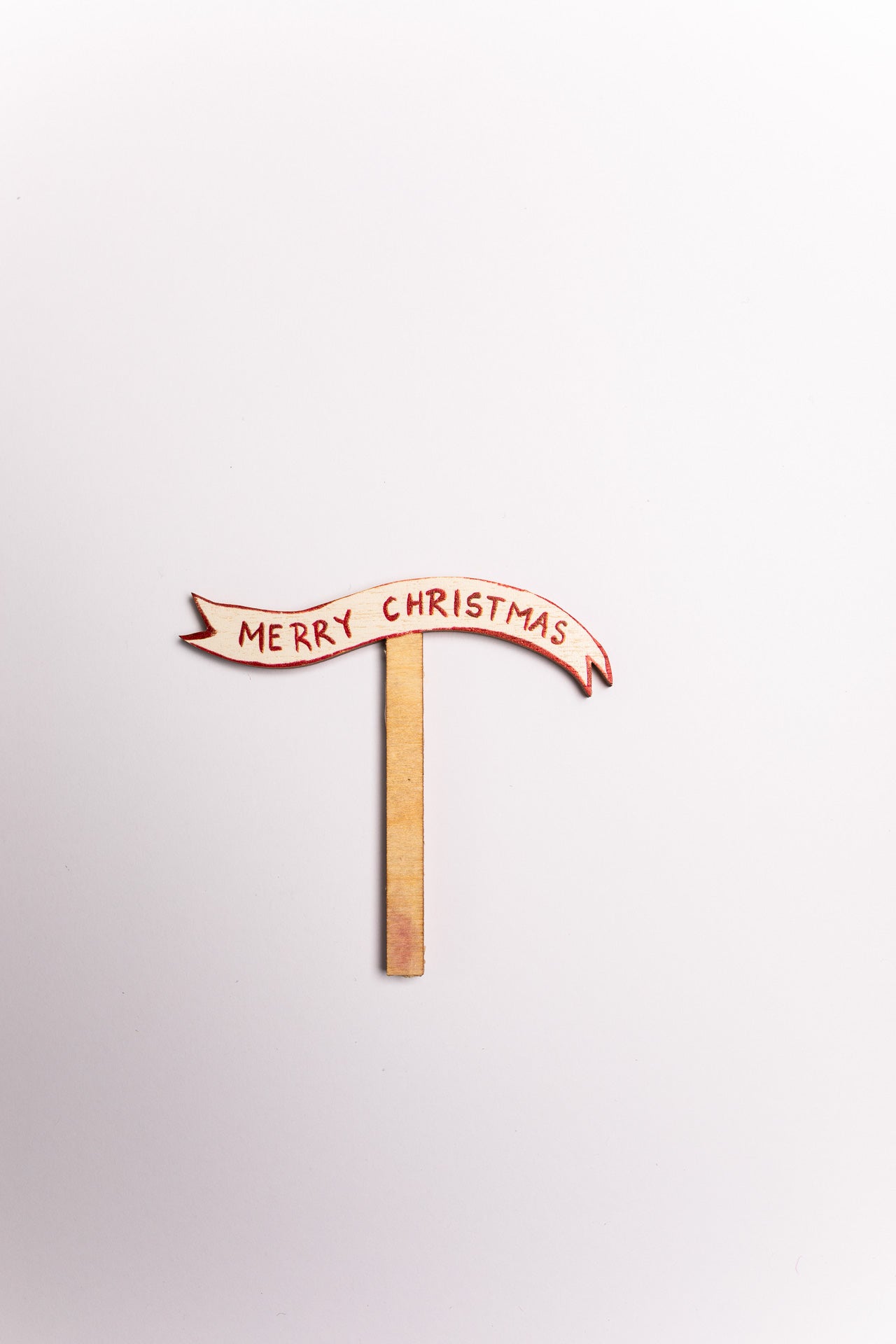 Merry Christmas ~ Wooden Cake Topper
