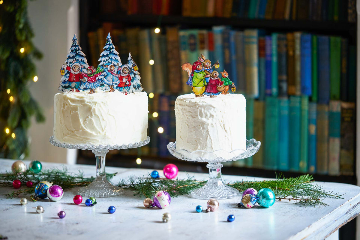 Carol Singers ~ Wooden Cake Topper
