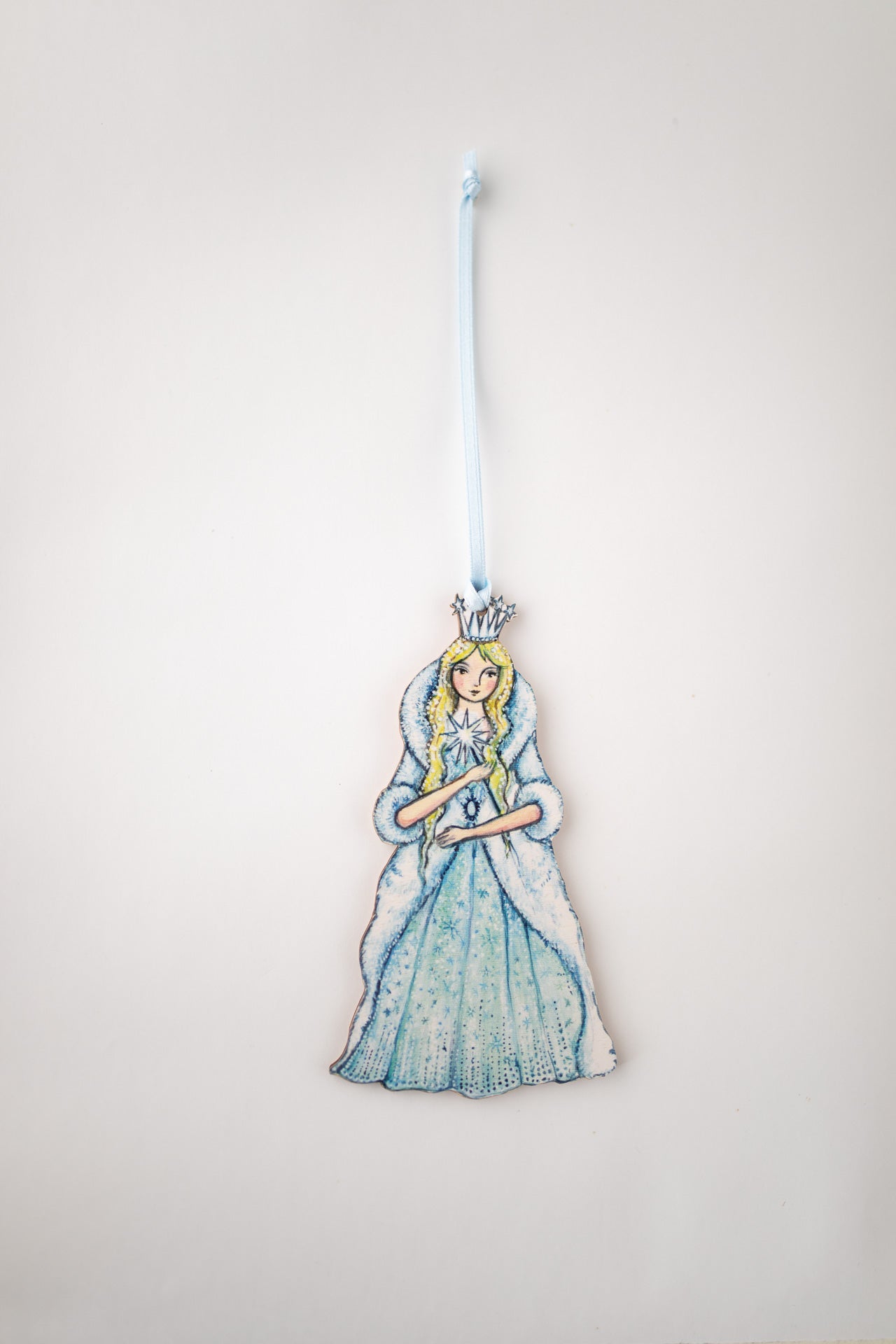 The Snow Queen- Hanging Wooden Decoration