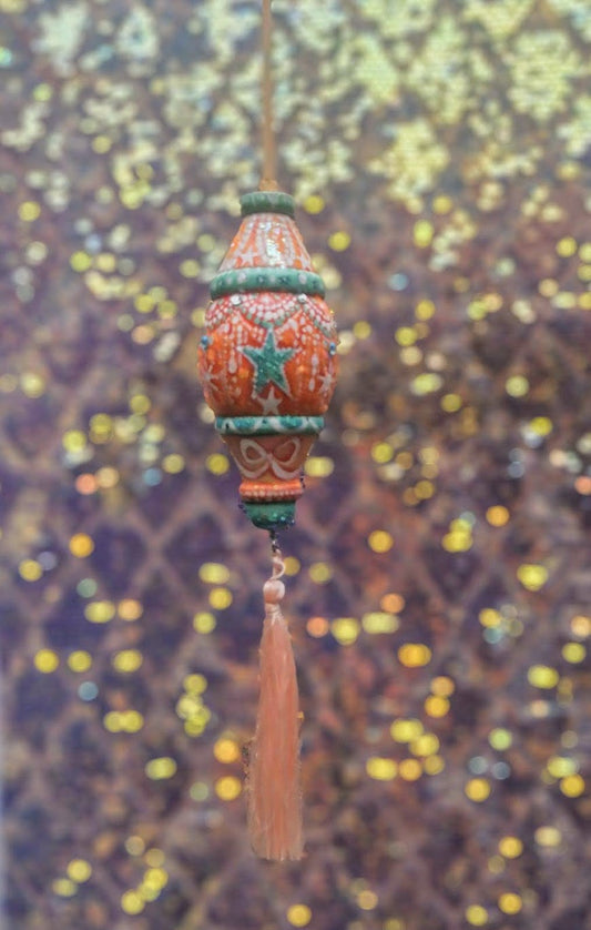Life of a Showgirl ~ Hand Painted Wooden Bauble