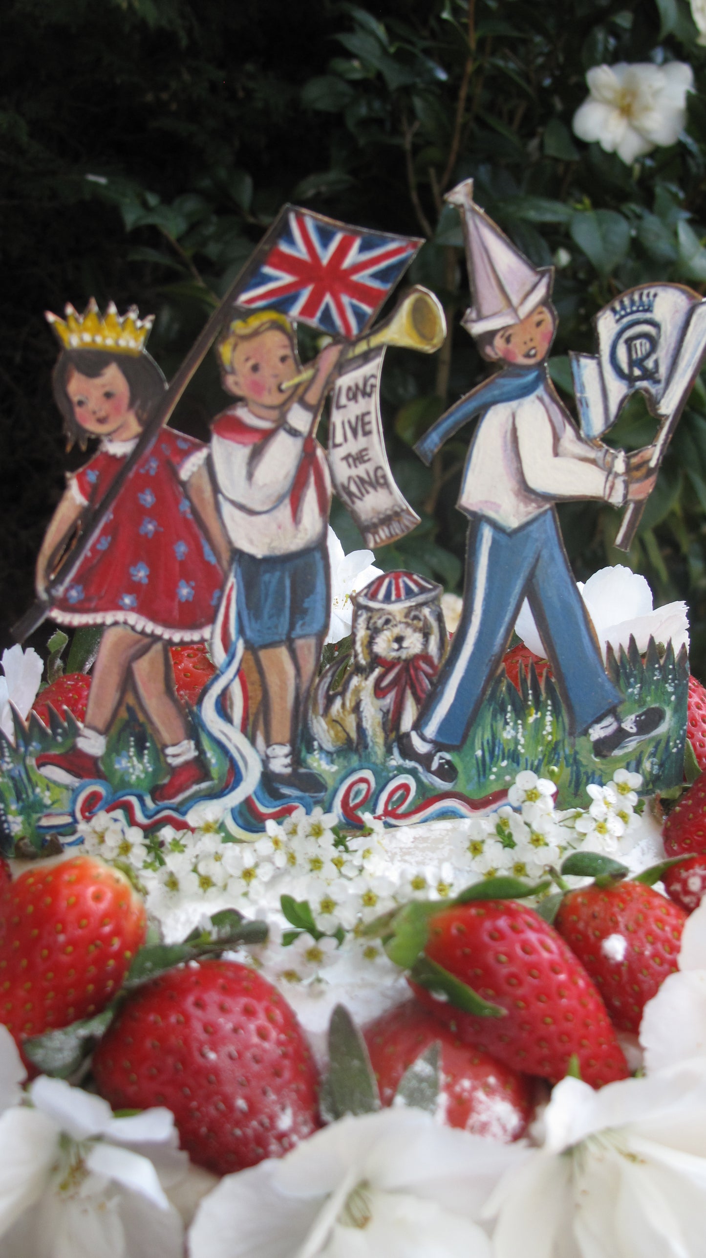 Land Of Hope and Glory - VE DAY - Wooden Cake topper