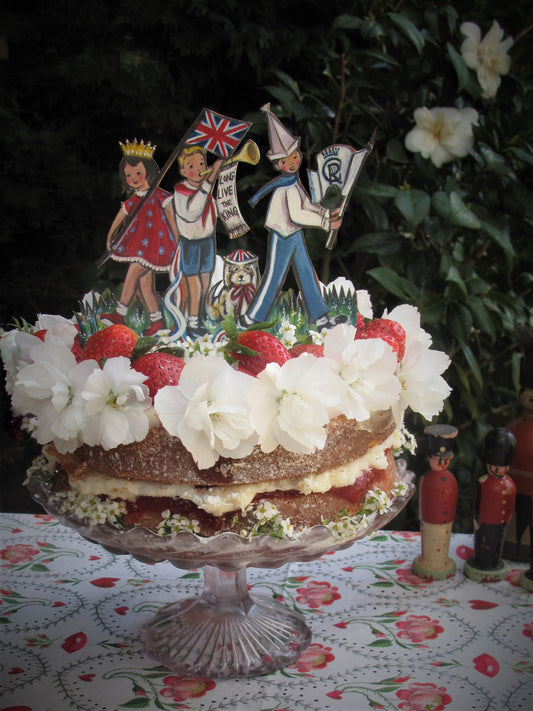Land Of Hope and Glory - VE DAY - Wooden Cake topper