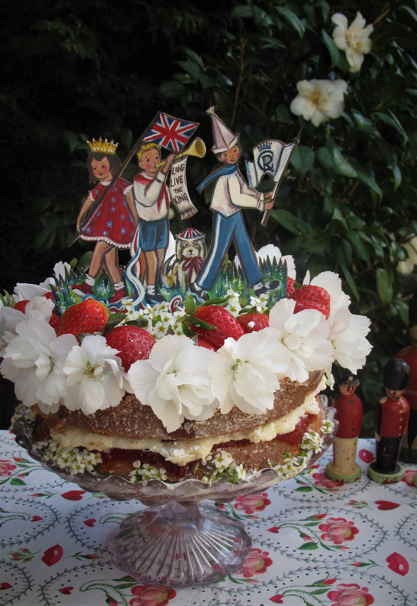 Land Of Hope and Glory - VE DAY - Wooden Cake topper