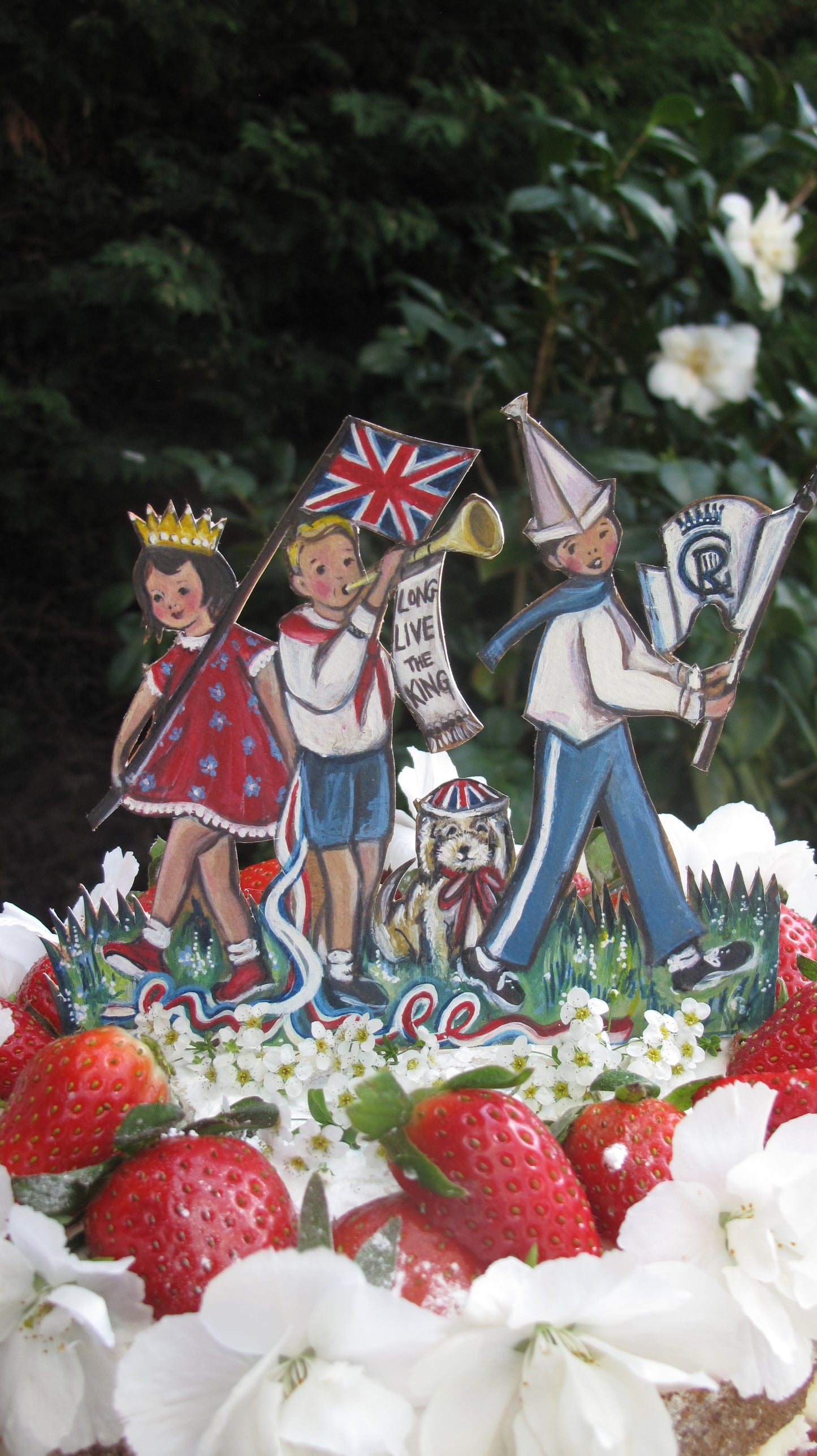 Land Of Hope and Glory - VE DAY - Wooden Cake topper