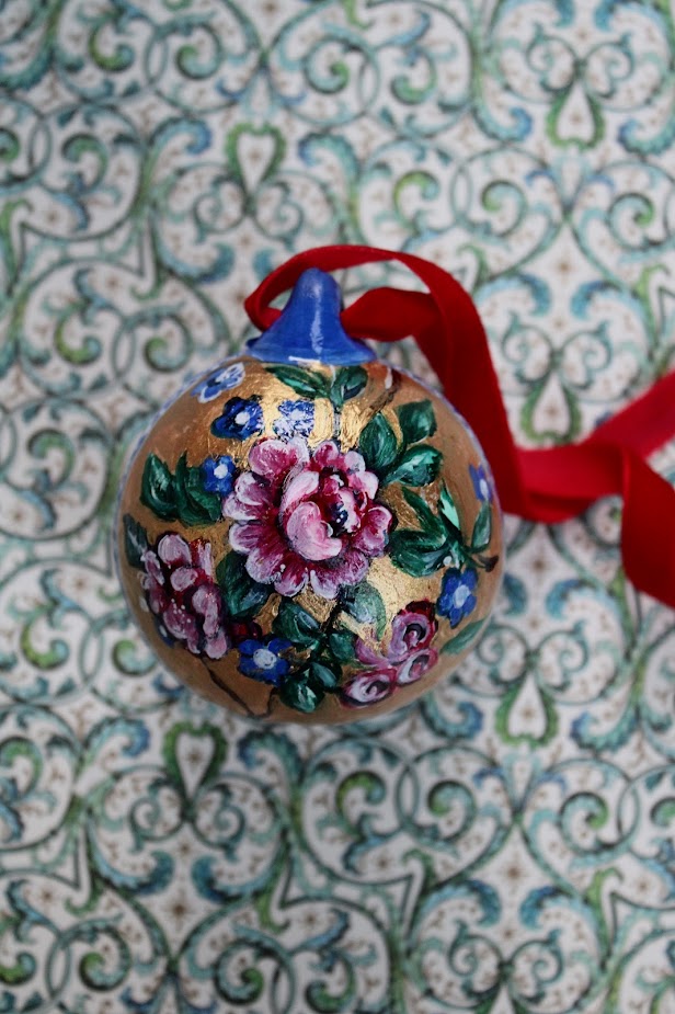 Eloise ~ Hand Painted Ceramic Bauble