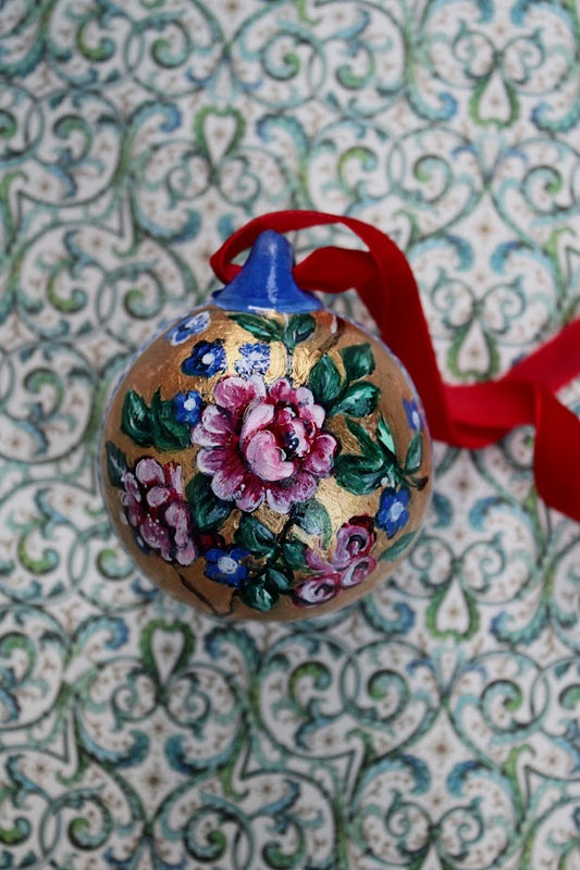 Eloise ~ Hand Painted Ceramic Bauble