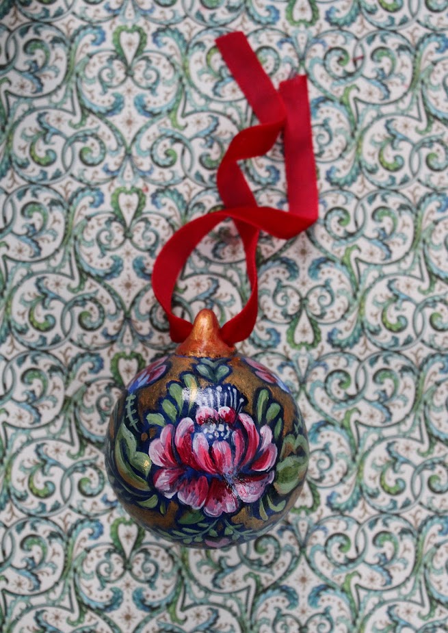 Penelope ~ Hand Painted Ceramic Bauble