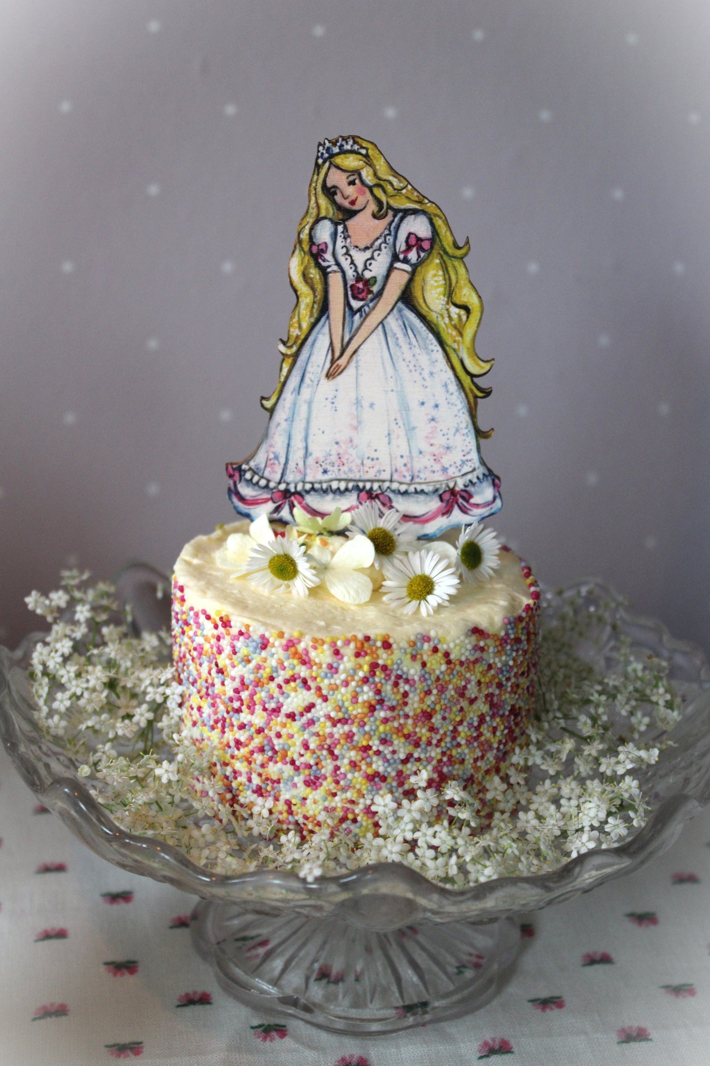 Princess - Wooden Cake Topper