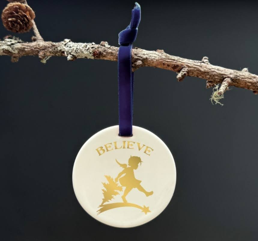 Believe ~ Gold Angel Fine Bone China Decoration