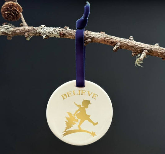 Believe ~ Gold Angel Fine Bone China Decoration
