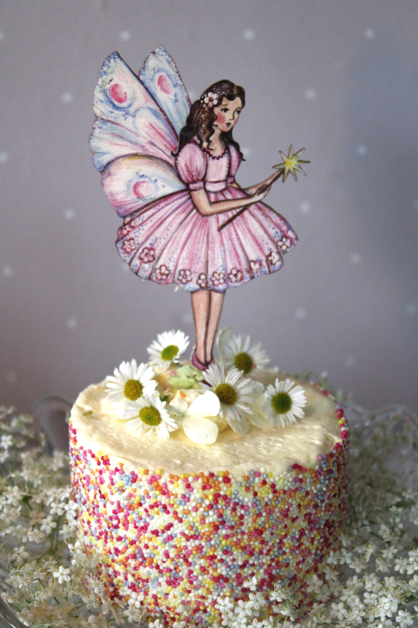 Fairy Magic- Wooden Cake Topper