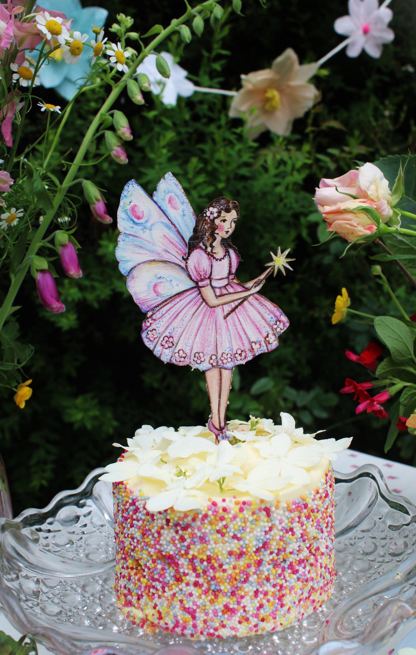 Fairy Magic- Wooden Cake Topper