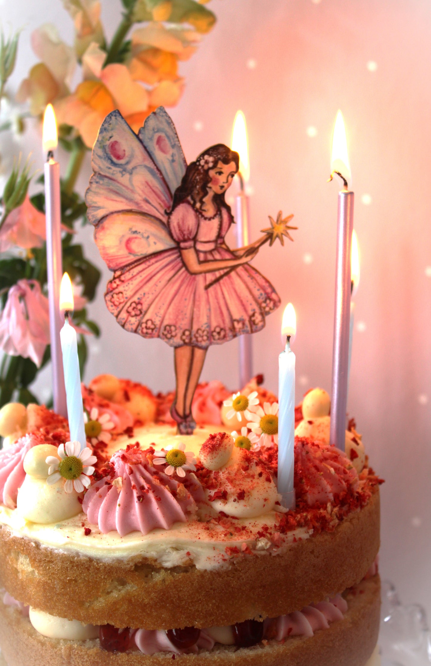 Fairy Magic- Wooden Cake Topper